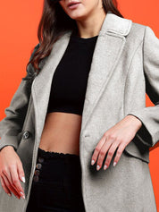 Kotty Women Notched Lapel Overcoat
