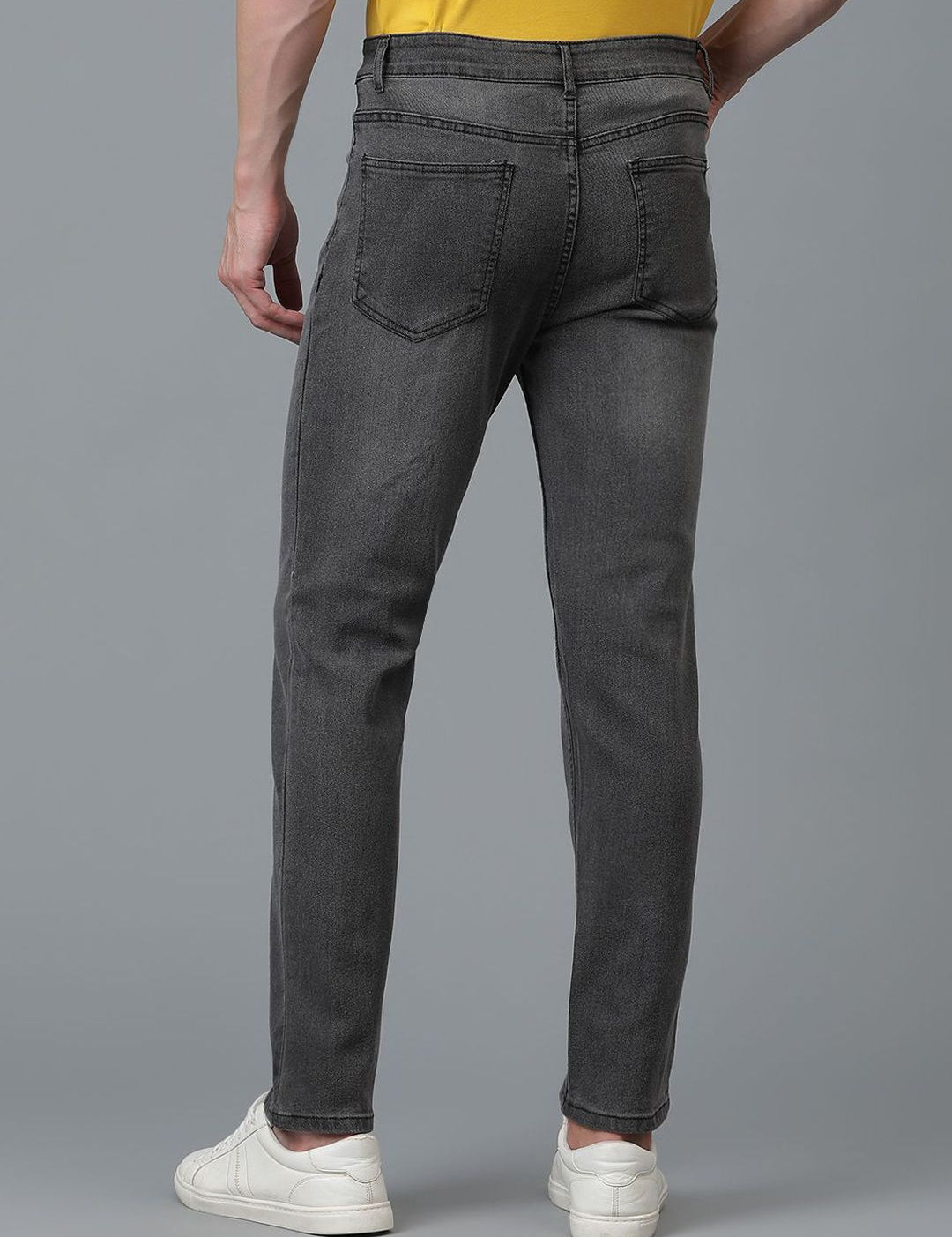 Kotty Men Jean Slim Fit Low-Rise Light Fade Stretchable Jeans