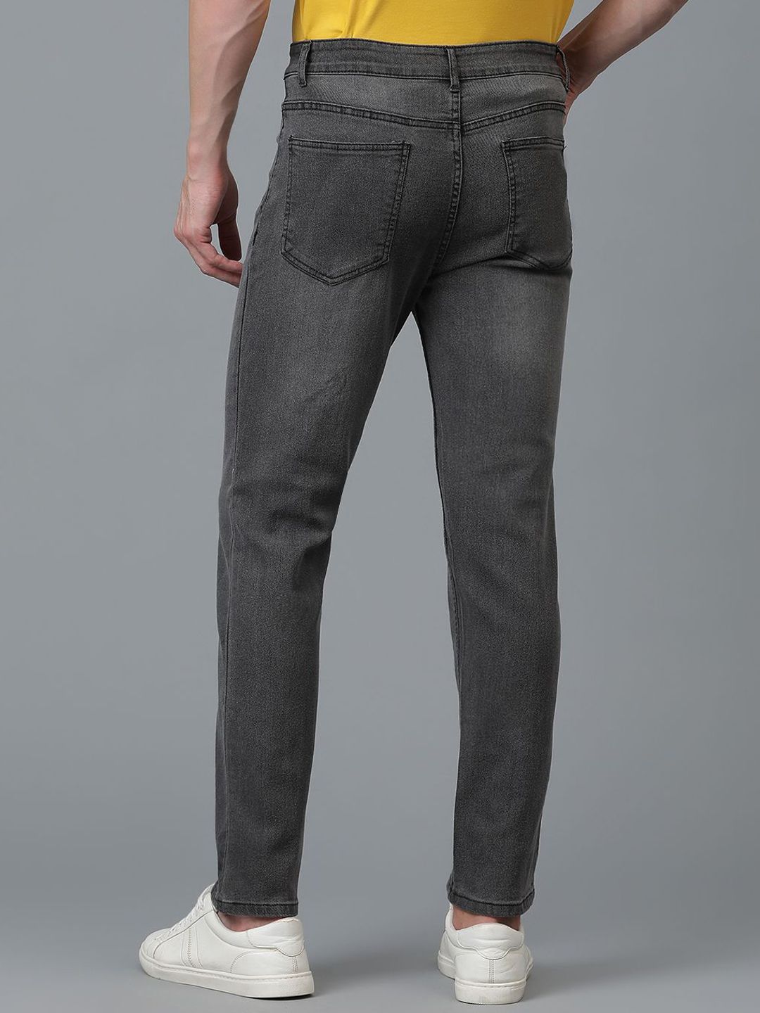 Kotty Men Jean Slim Fit Low-Rise Light Fade Stretchable Jeans