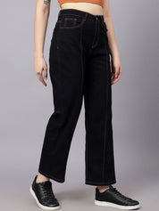 KOTTY Basics Women Straight Fit High-Rise Stretchable Jeans