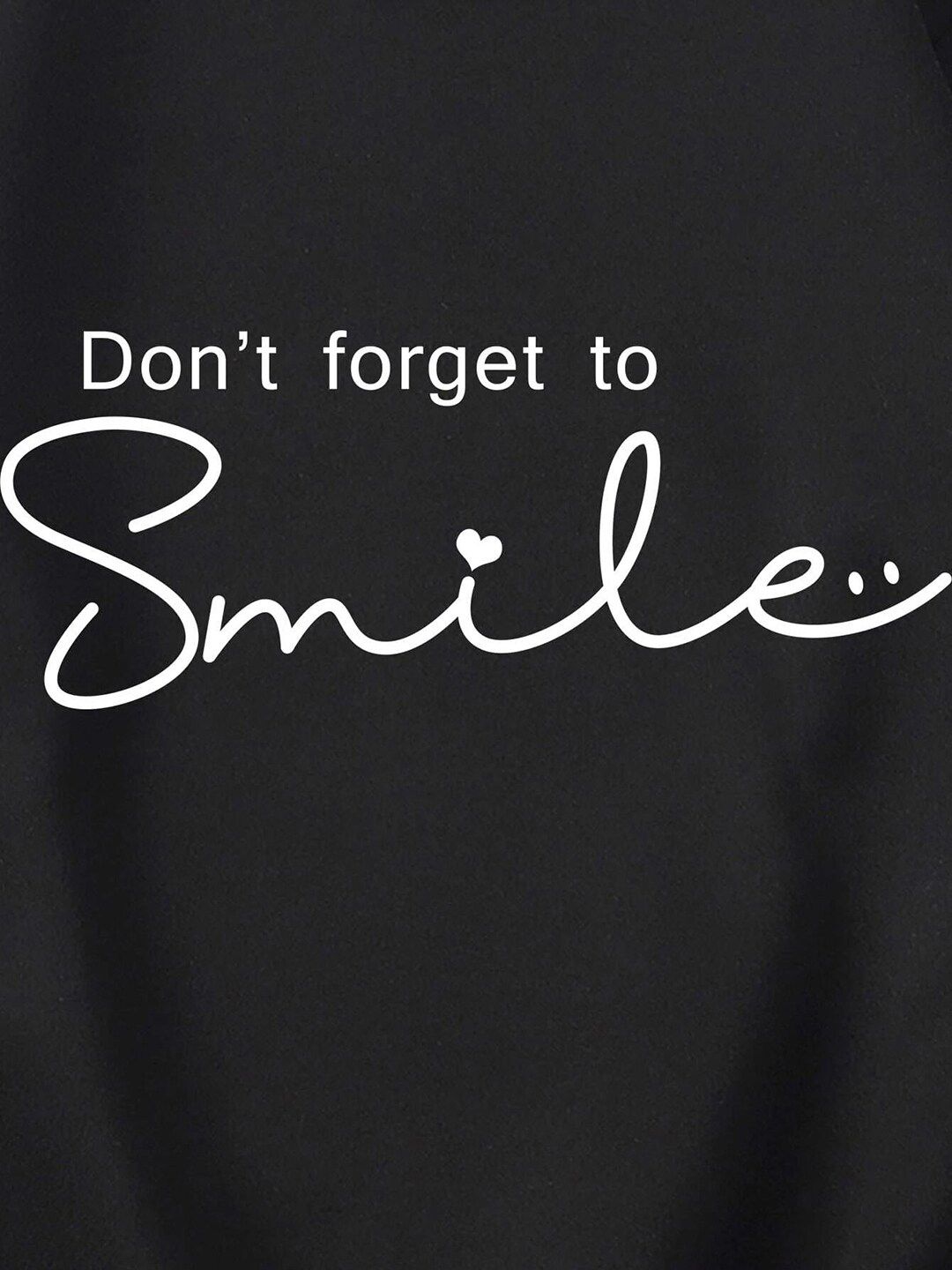 Kotty Round Neck Alphanumeric Printed Fleece Sweatshirt