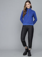 Kotty Mock Collar Fleece Sweatshirt