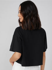 Kotty Graphic Printed Drop-Shoulder Sleeves T-shirt