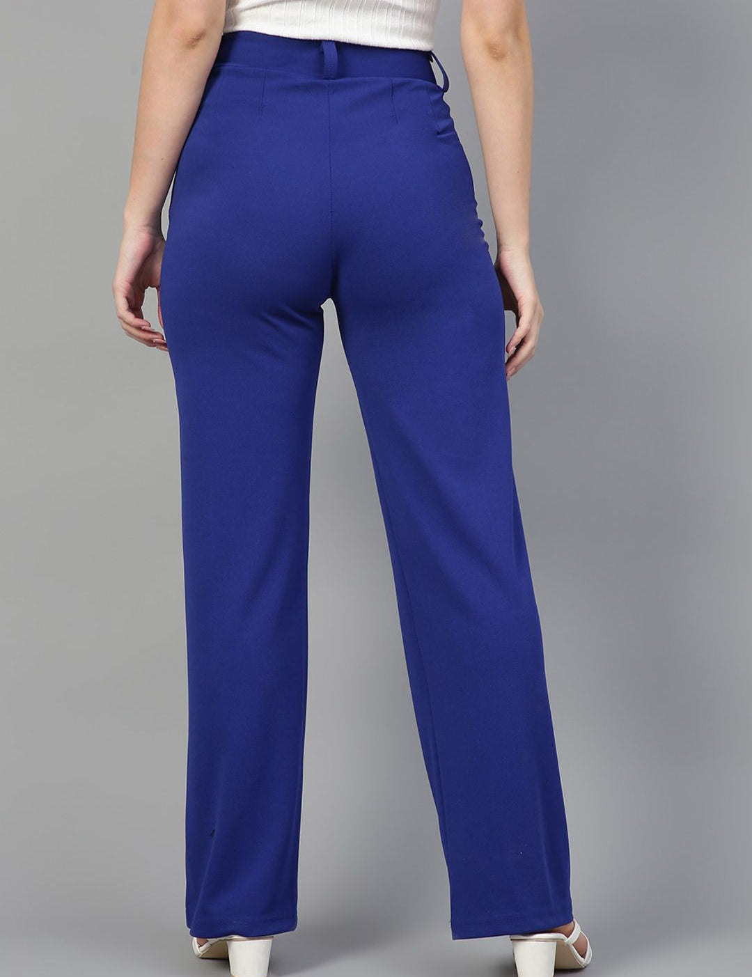 KOTTY BIZwear Women Pack Of 2 Straight Fit High-Rise Easy Wash Parallel Trousers