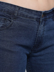 Kotty Women Blue Jean Flared Low-Rise Stretchable Jeans