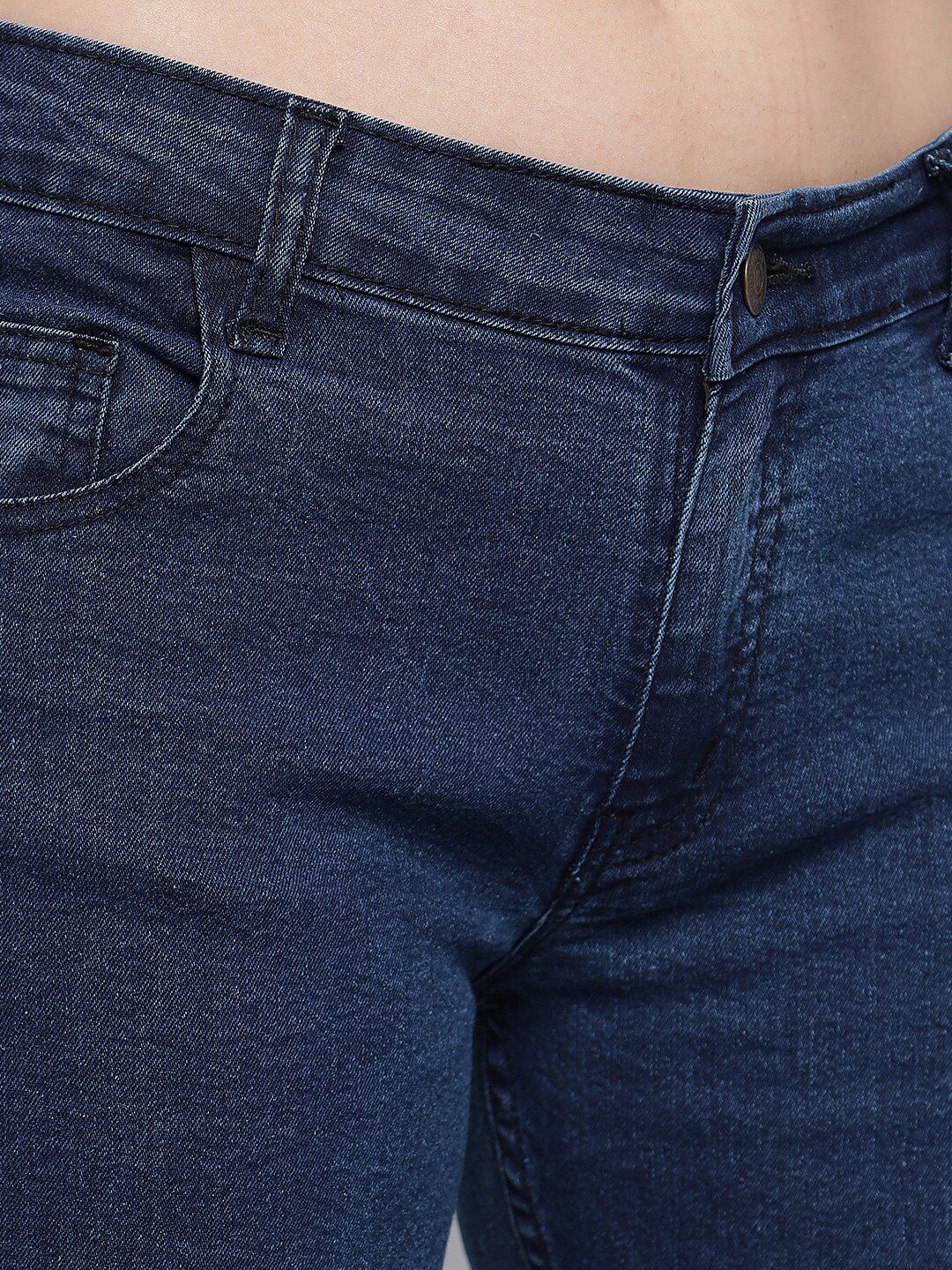 Kotty Women Blue Jean Flared Low-Rise Stretchable Jeans