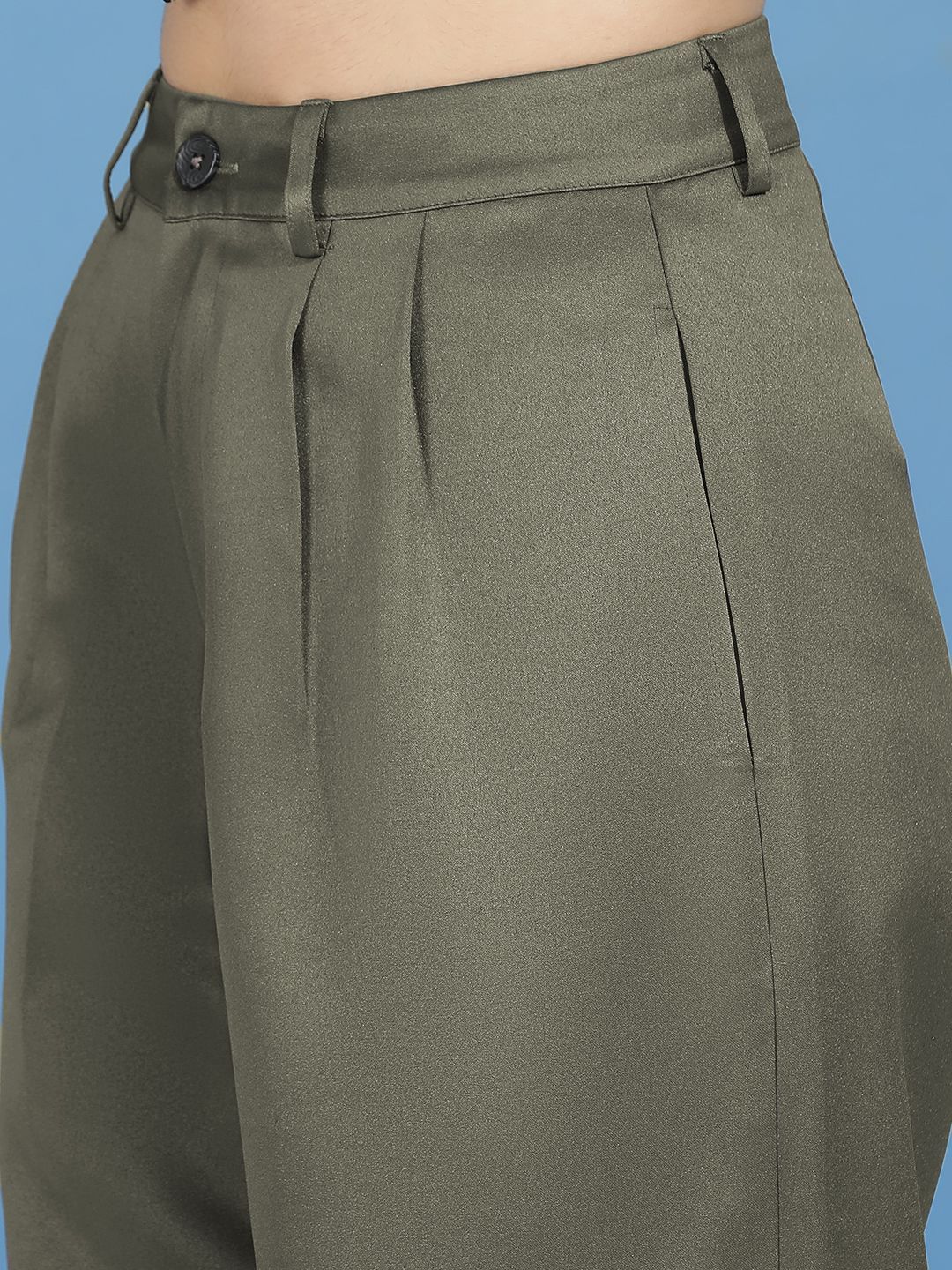 Kotty Women Relaxed Slim Fit High-Rise Easy Wash Trousers