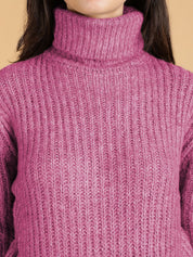 Kotty Women Cotton Turtle Neck Pullover Sweaters