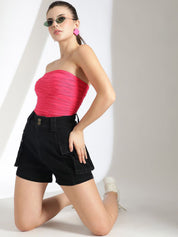 Kotty Women High-Rise Denim Shorts