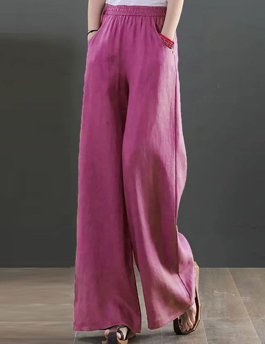 Kotty Women Loose Fit High-Rise Trousers