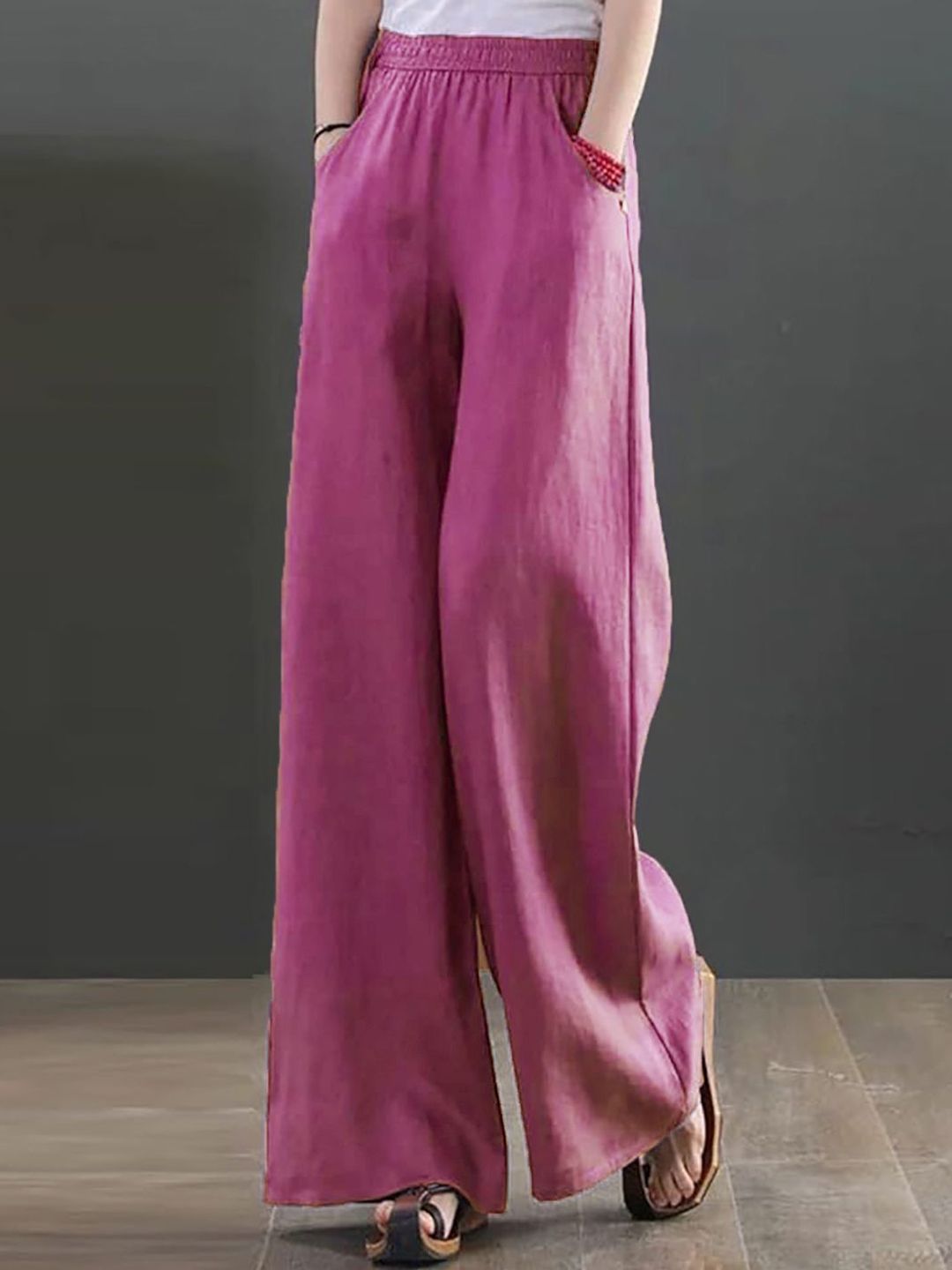 Kotty Women Loose Fit High-Rise Trousers