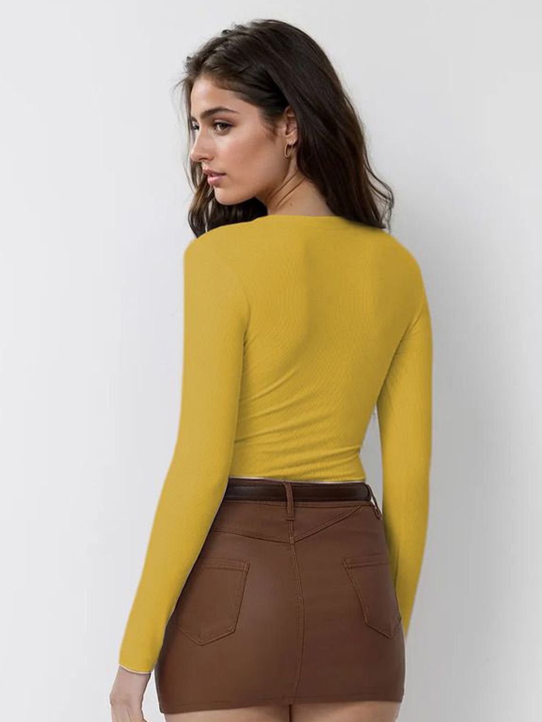 Kotty Women Solid V-Neck Top