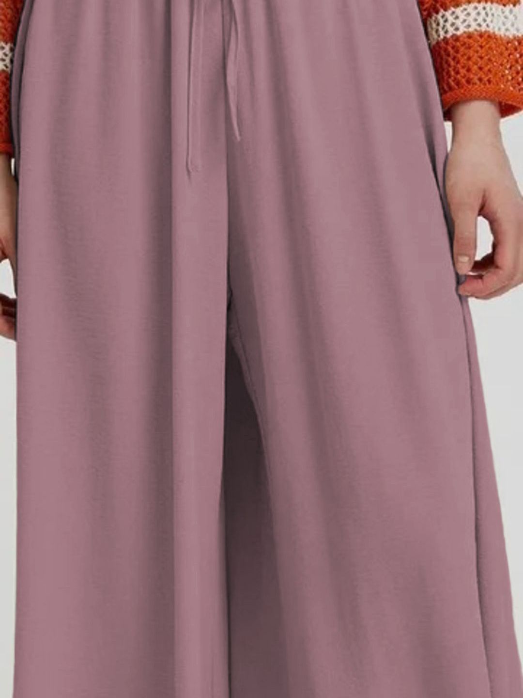 Kotty Women Relaxed Fit High-Rise Wide Leg Trousers