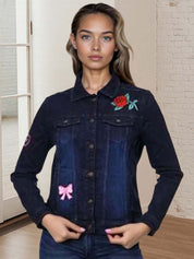 Kotty Women Self Design Casual Denim Jacket