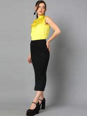 Kotty Women Halter Neck Blouson Top