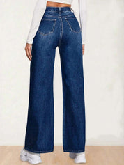 Kotty Women Straight Fit High-Rise Stretchable Jeans