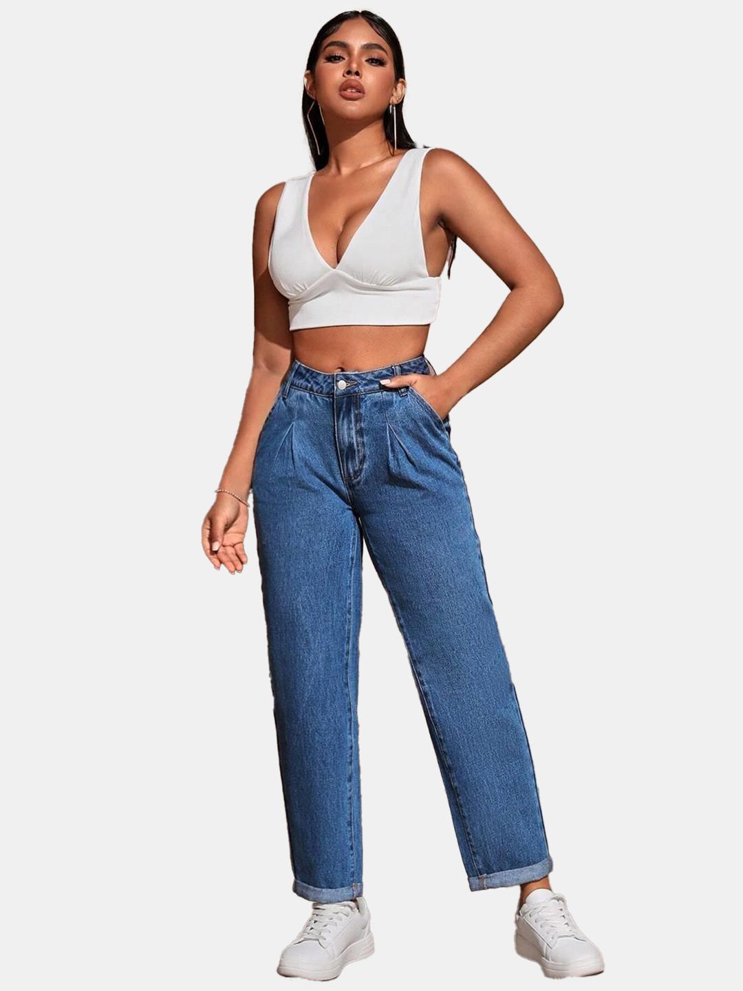 Kotty Women High-Rise Cotton Stretchable Jeans