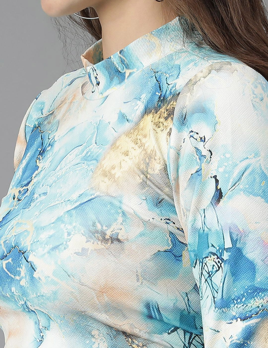 Kotty Floral Print Crop Top