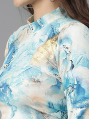 Kotty Floral Print Crop Top