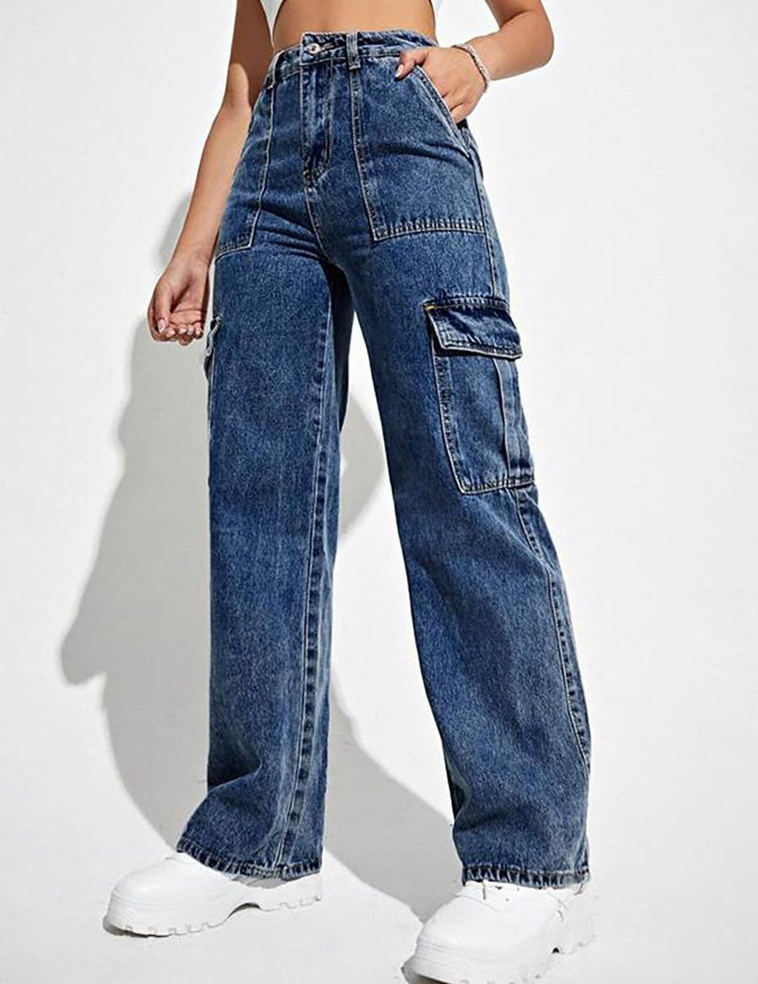 Kotty Women Jean Straight Fit High-Rise Stretchable Jeans