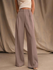 Kotty Women High-Rise Tapered Fit Pleated Trousers