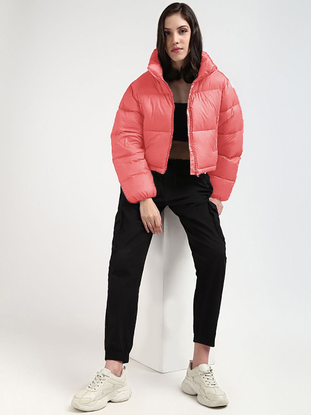 Kotty Women Insulator Crop Puffer Jacket