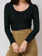 Kotty Scoop Neck Long Sleeves Thermal T-shirt With Trousers