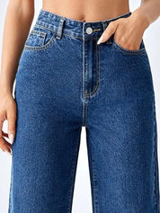 Kotty Women Straight Fit High-Rise Stretchable Jeans