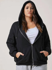 Kotty Hooded Front-Open Sweatshirt