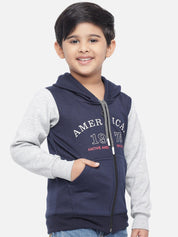 Kotty Boys & White Printed Sweatshirt