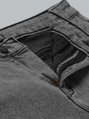 Kotty Women Grey Flared High-Rise Light Fade Stretchable Jeans