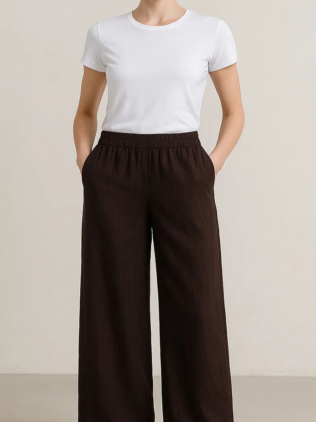 Kotty Women Wide Leg High-Rise Trousers