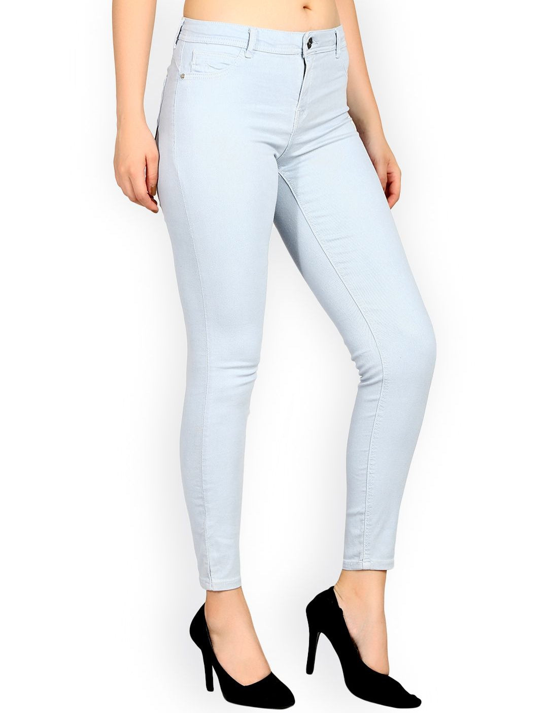 Kotty Women Blue Skinny Fit Mid-Rise Clean Look Jeans