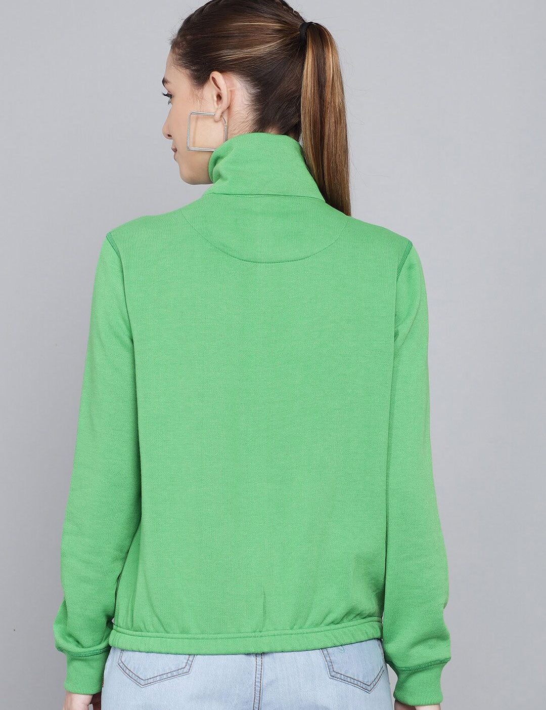 Kotty Women Green Neck Sweatshirt