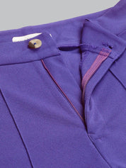 KOTTY BIZwear Women Relaxed Straight Leg High-Rise Straight Fit Easy Wash Trousers