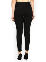 Kotty Women Black Skinny Fit High-Rise Clean Look Jeans