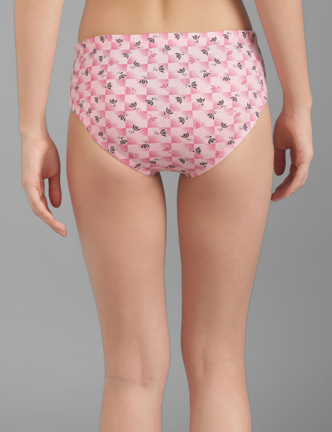 Kotty Women Pink & Black Printed Hipster Briefs KTTWOMENSPANTY374