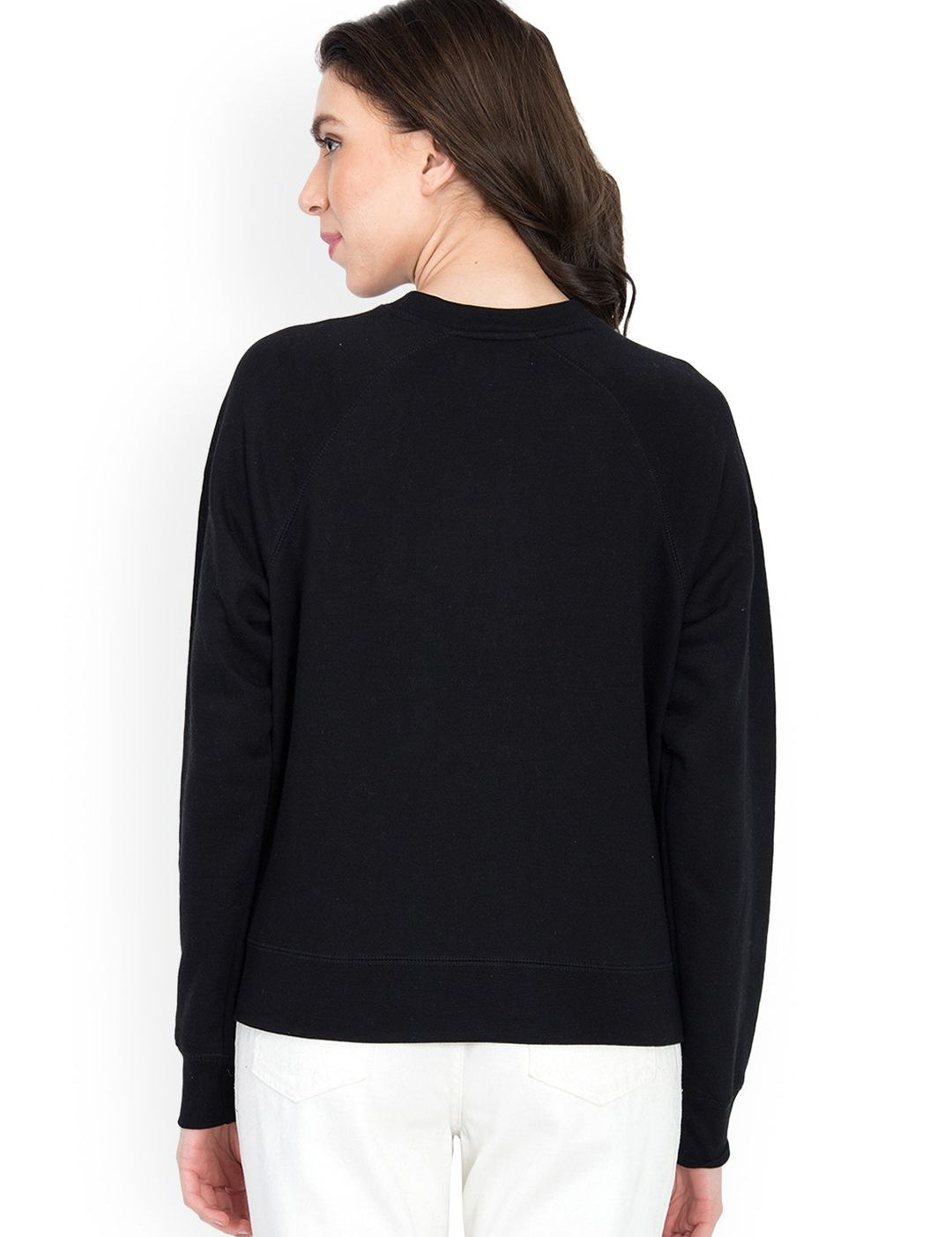 Kotty Women Black Printed Sweatshirt