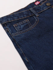 Kotty Women Navy Blue No Fade Clean Look Flared Jeans