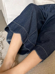 Kotty Women Flared High-Rise Clean Look Cropped Stretchable Jeans