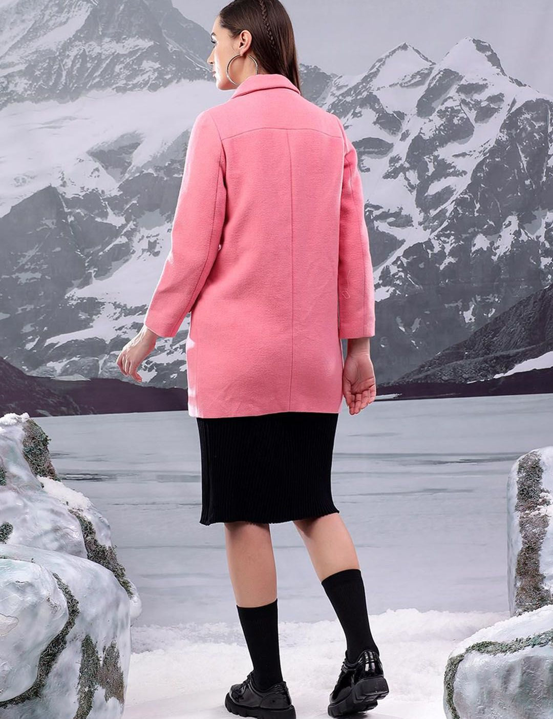 Kotty Women Regular Fit Single-Breasted Cotton Overcoat