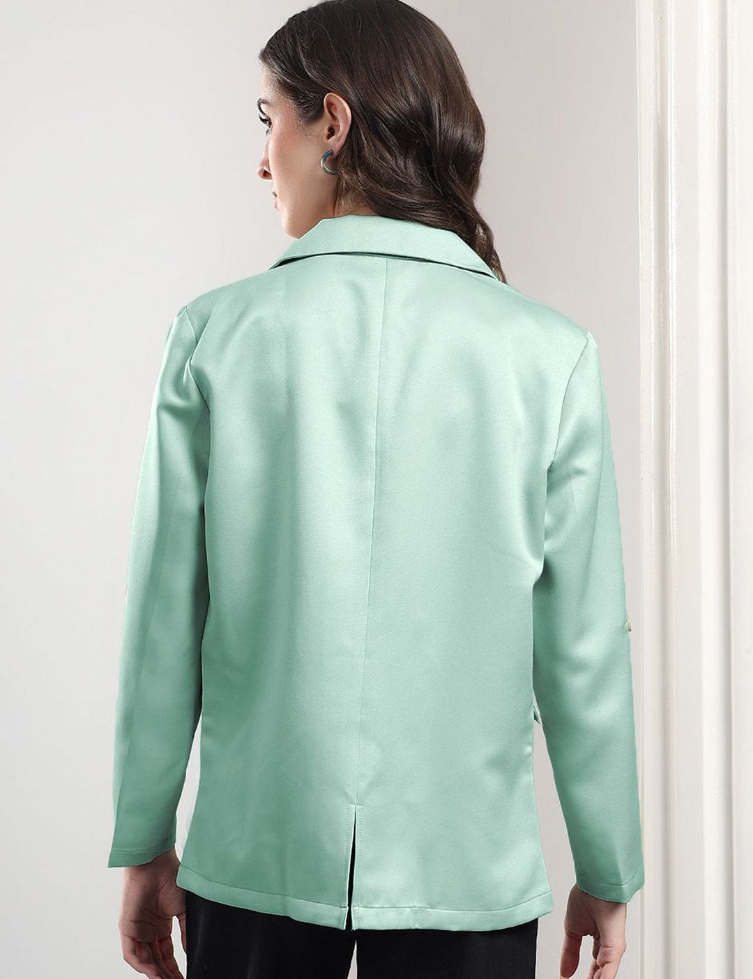 Kotty Notched Lapel Front Open Blazer
