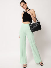 Kotty Women Pack Of 2 Relaxed Straight Leg High-Rise Easy Wash Trousers