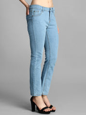 Kotty Women Blue Skinny Fit High-Rise Clean Look Jeans