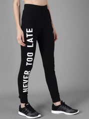 Kotty Women Black & White Printed Joggers