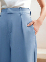 Kotty Women Relaxed Fit High-Rise Easy Wash Pleated Trousers