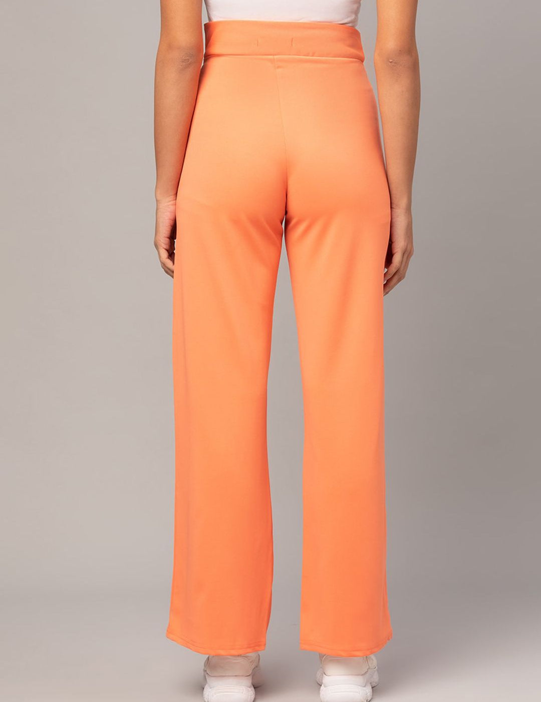 Kotty Women Pack Of 2 Straight Fit High-Rise Easy Wash Trousers