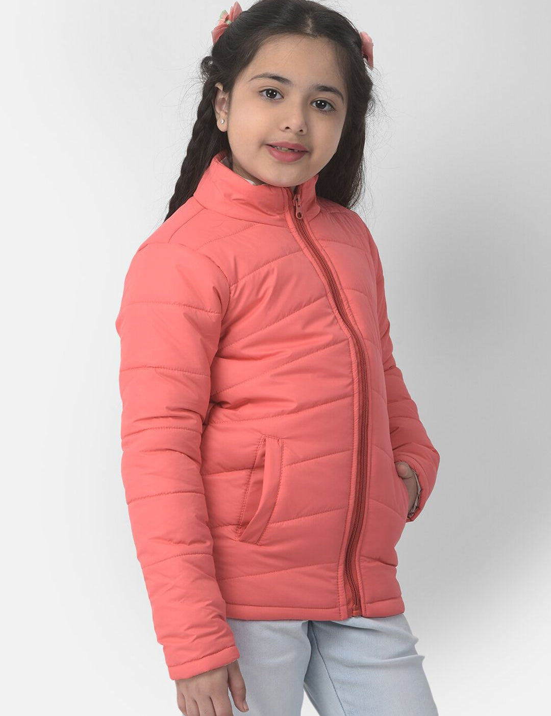 Kotty Girls Pink Outdoor Padded Jacket