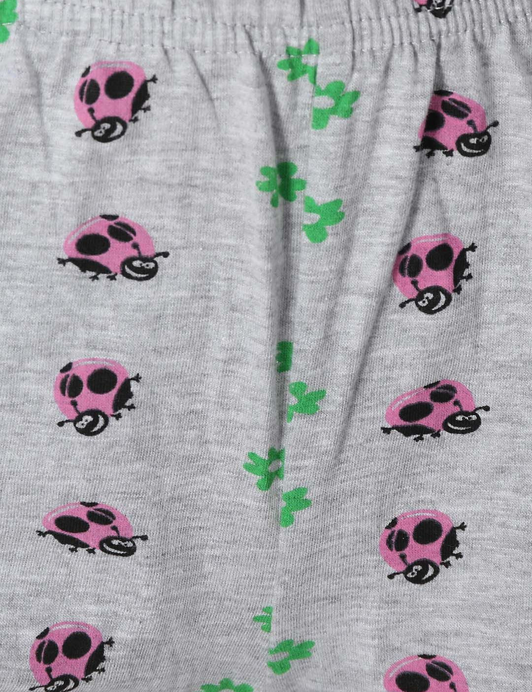 Kotty Women Grey & Pink Printed Lounge Shorts