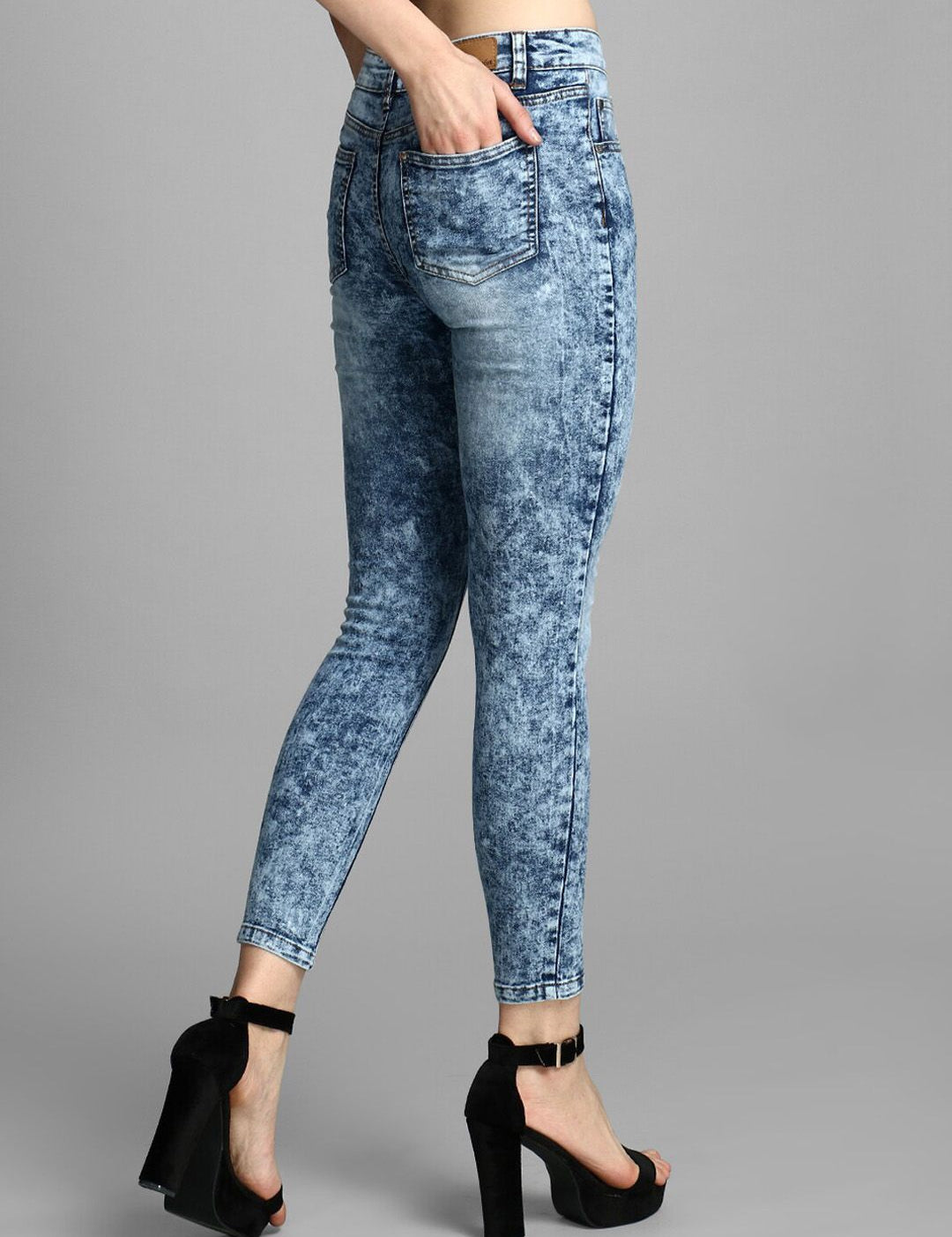 Kotty Women Blue Skinny Fit High-Rise Clean Look Jeans